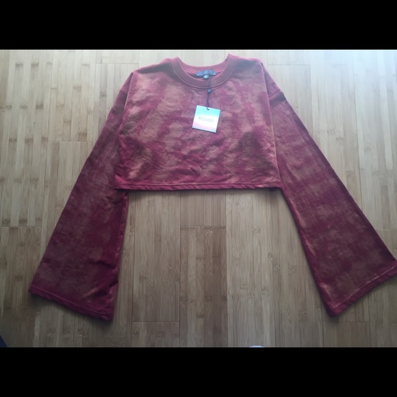 Missguided Tie Dye Flair Crop Top - Picture 5 of 6